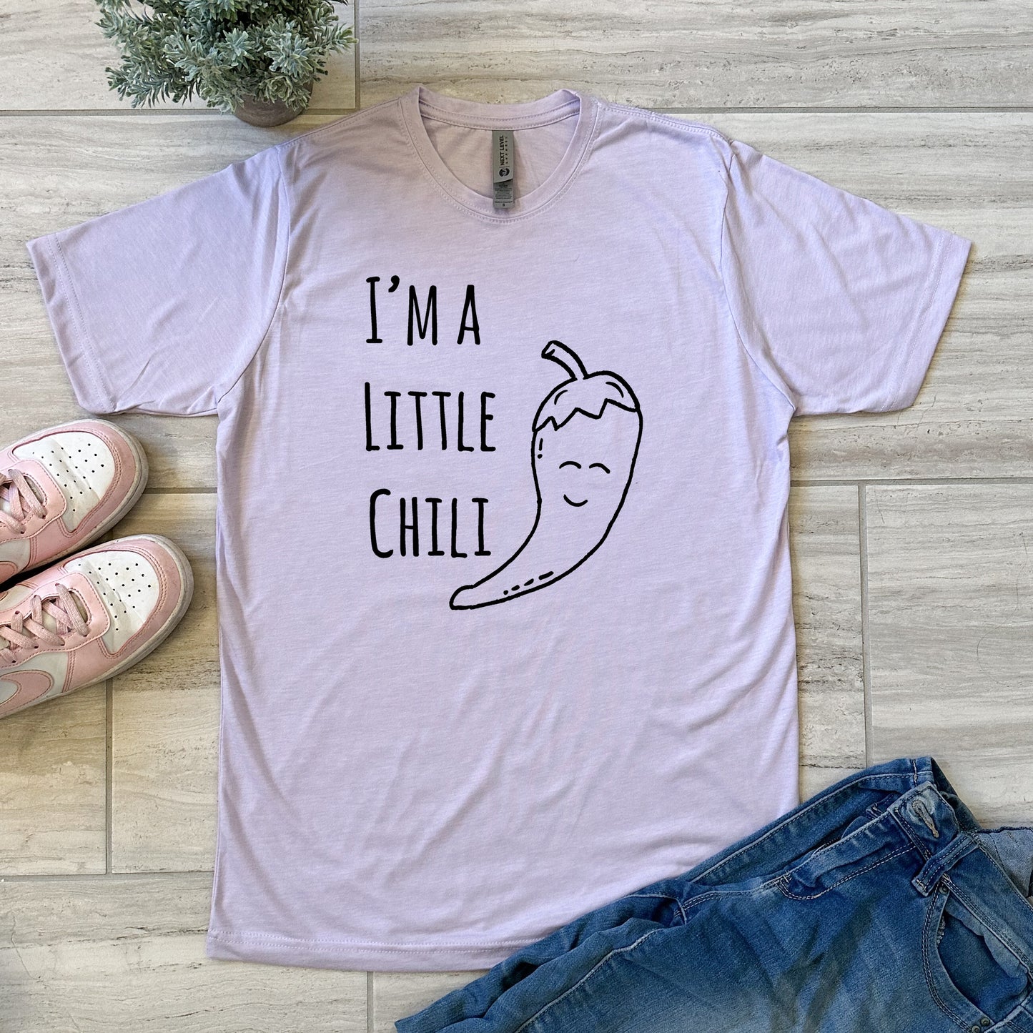 I'm A Little Chili - Men's / Unisex Tee - Stonewash Blue, Sage, Lavender, or Heather Gray