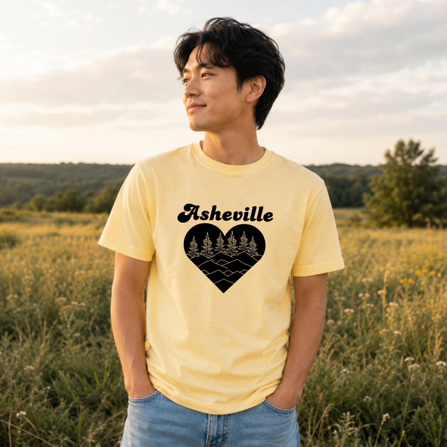 Asheville Heart Comfort Colors® T-Shirt