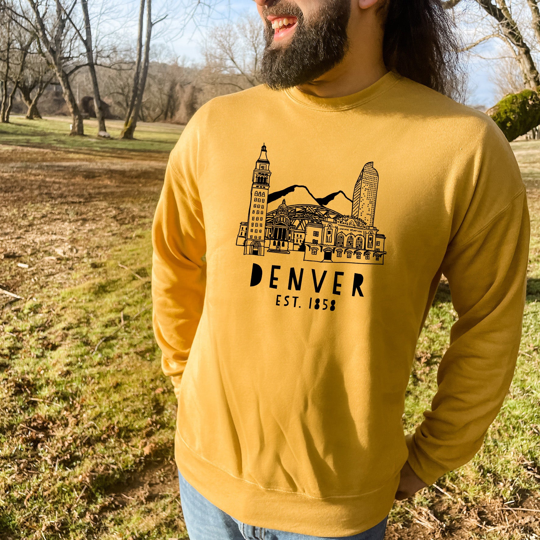 Denver Colorado Skyline - Unisex Sweatshirt