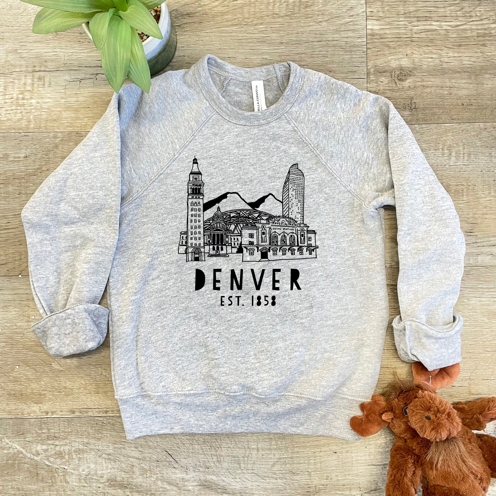 Denver Colorado Skyline - Kid's Sweatshirt