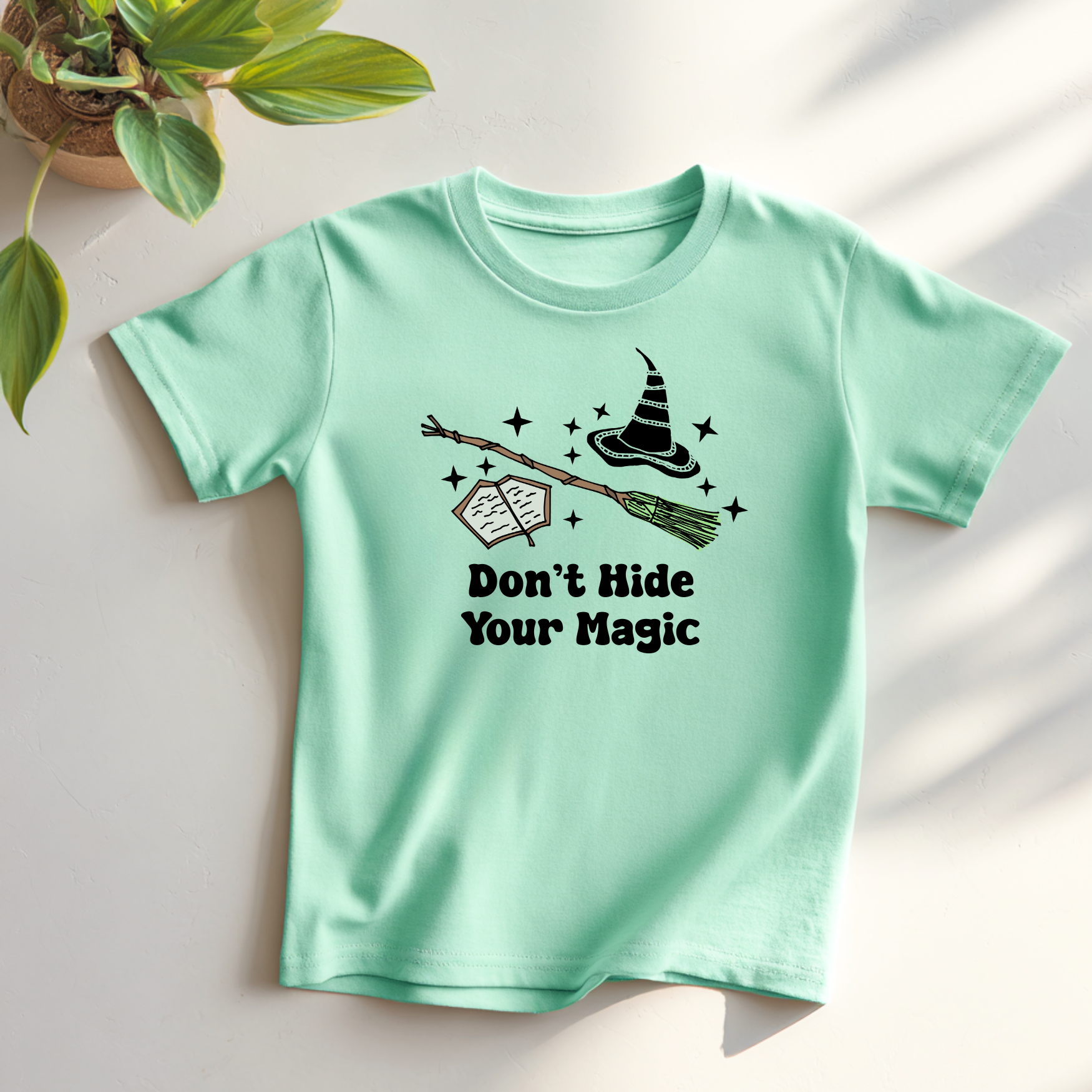 Don't Hide Your Magic - Wicked Inspired Green Kid's Tee