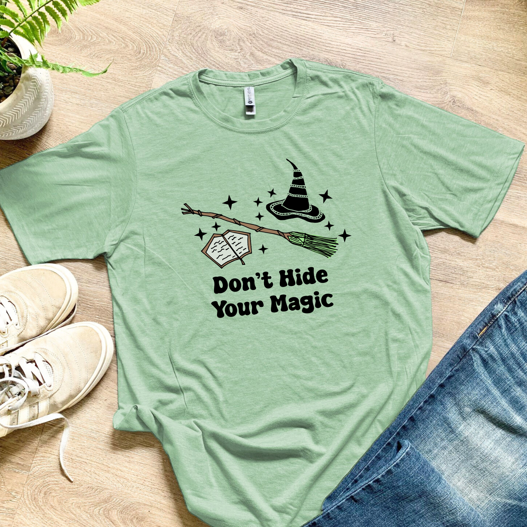 Don't Hide Your Magic - Wicked Inspired Green Men's / Unisex Tee