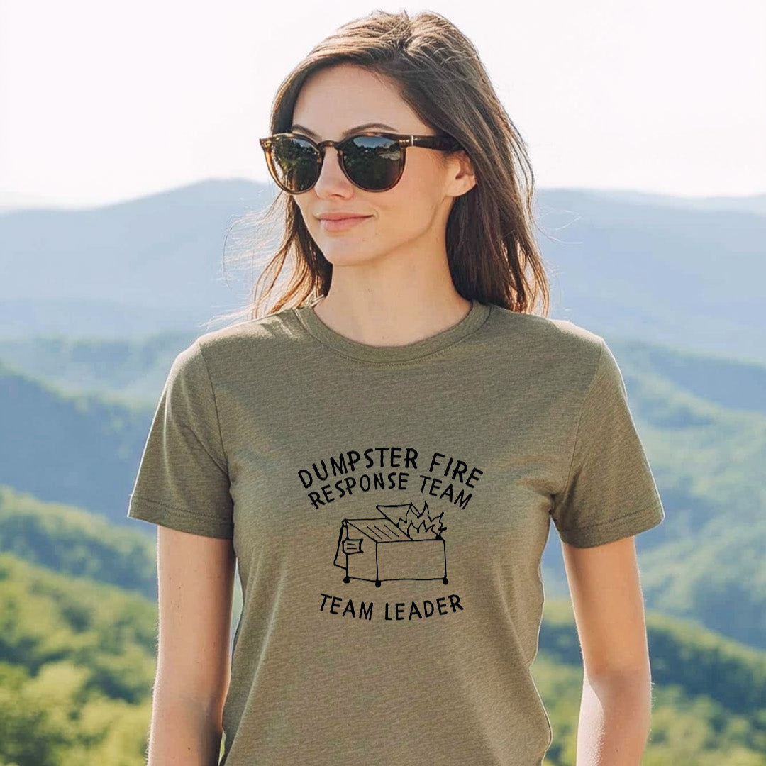 Dumpster Fire Response Team - Women's Crew Tee