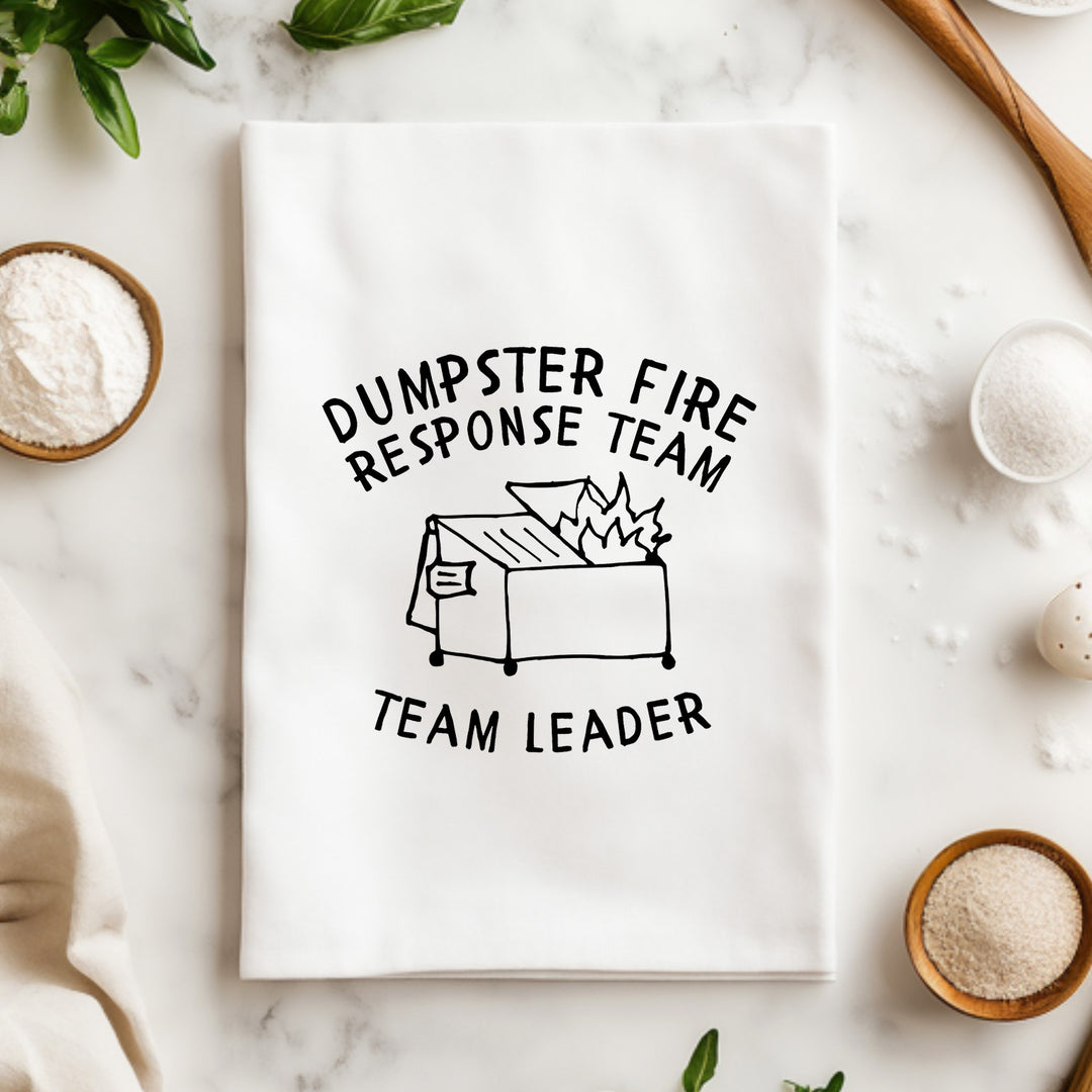 Dumpster Fire Response Team Kitchen Towel