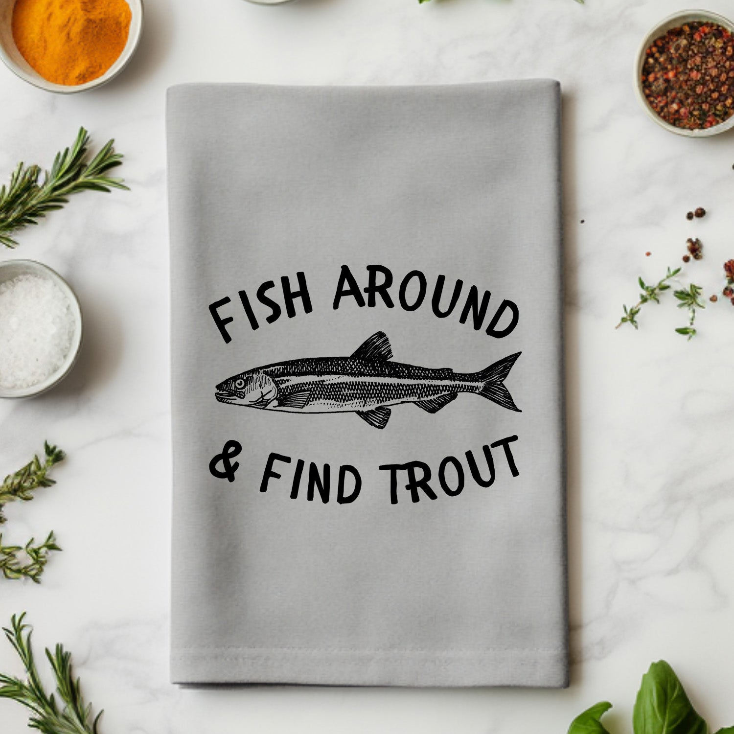 Fish Around + Find Out Kitchen Towel