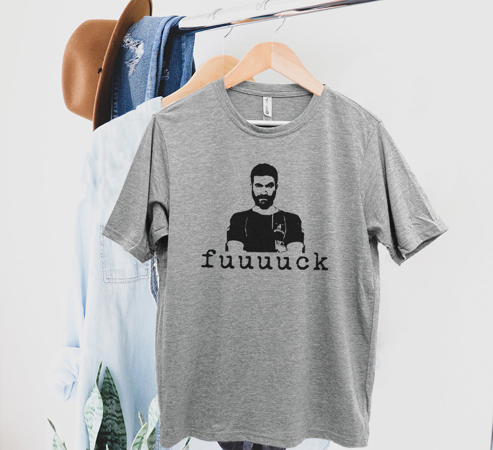 Fuuuuck (Roy Kent) - Mens / Unisex Tee - Stonewash Blue, Sage, Lavender, or Heather Gray