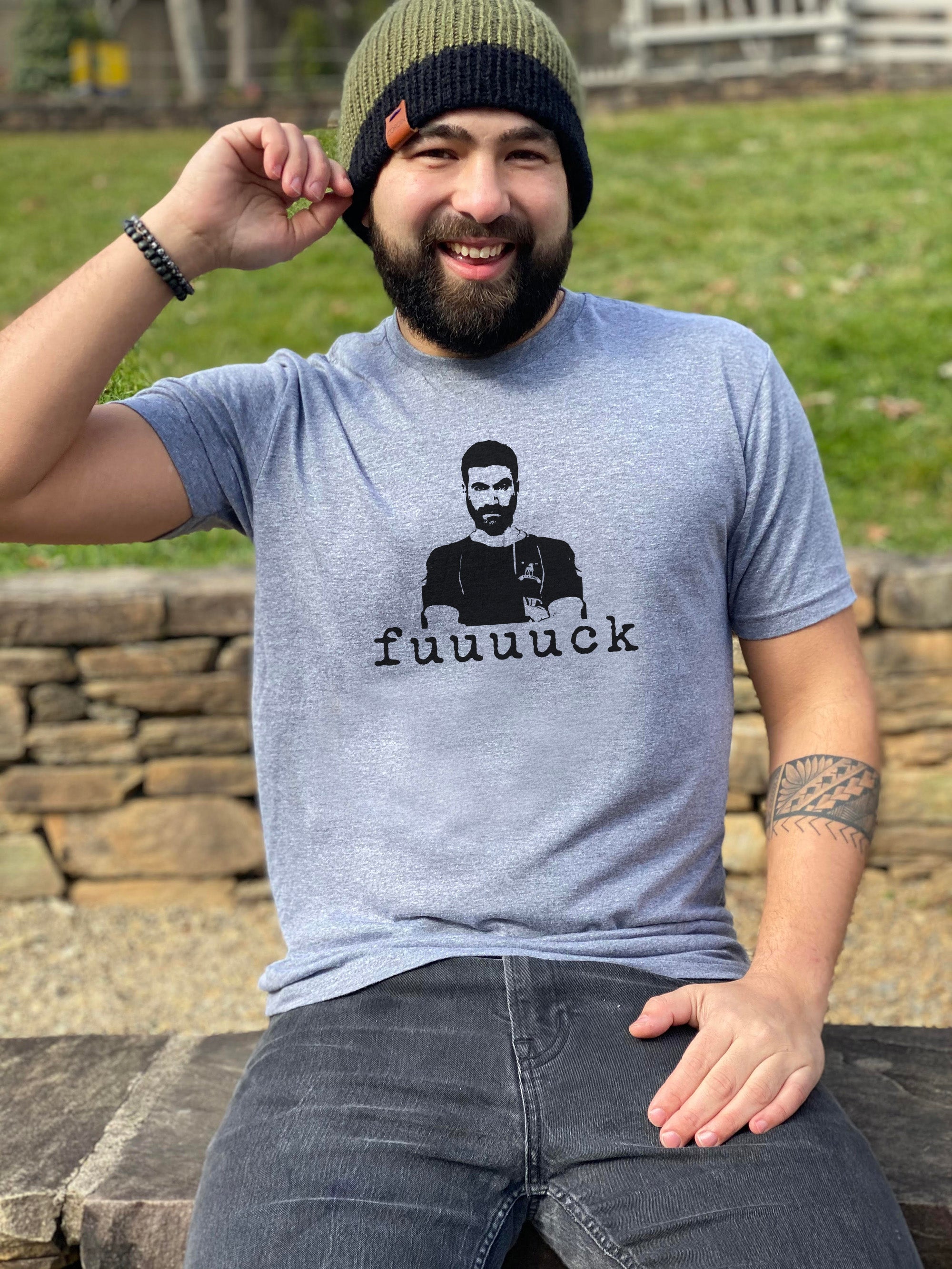 Fuuuuck (Roy Kent) - Mens / Unisex Tee - Stonewash Blue, Sage, Lavender, or Heather Gray