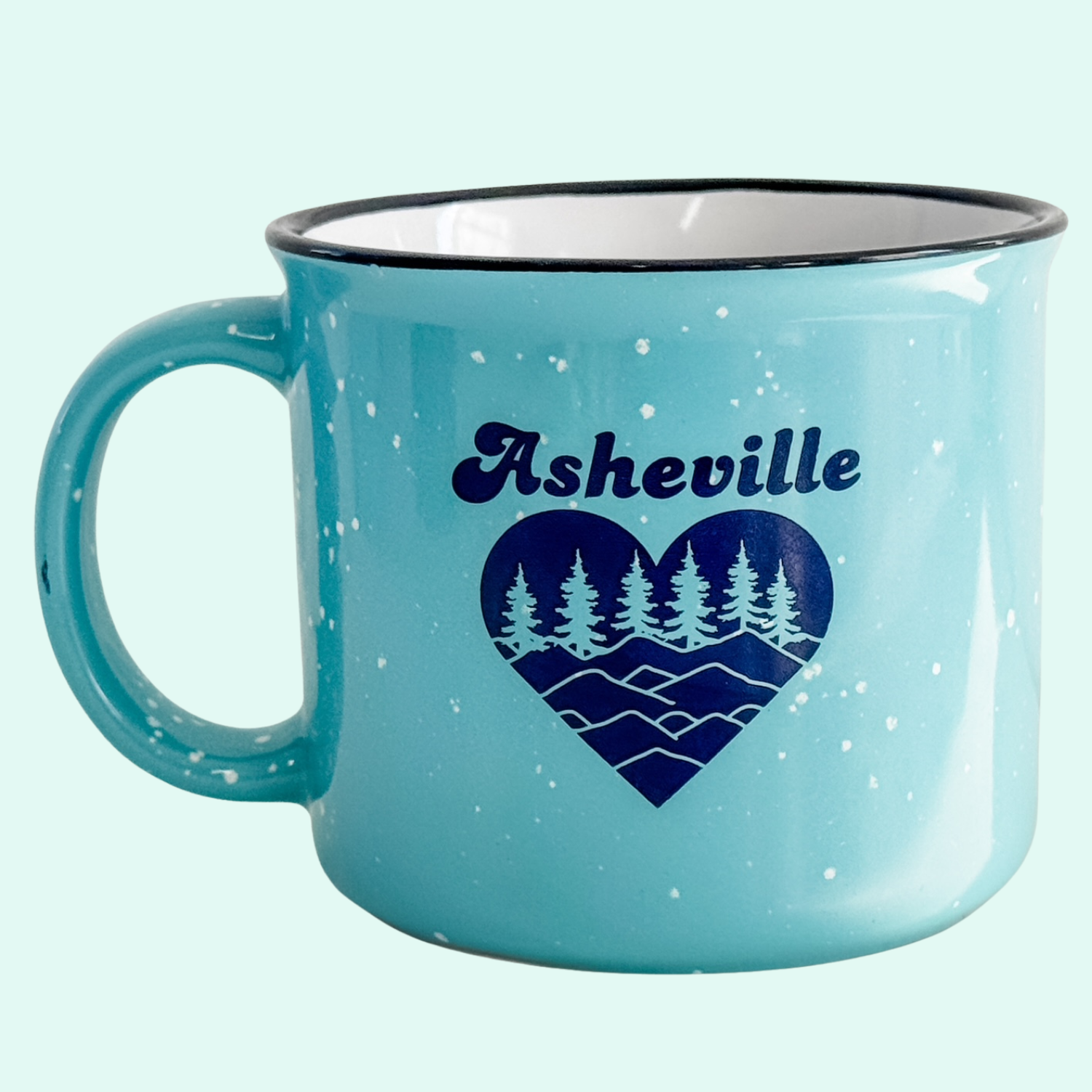 Asheville Heart Campfire Mug