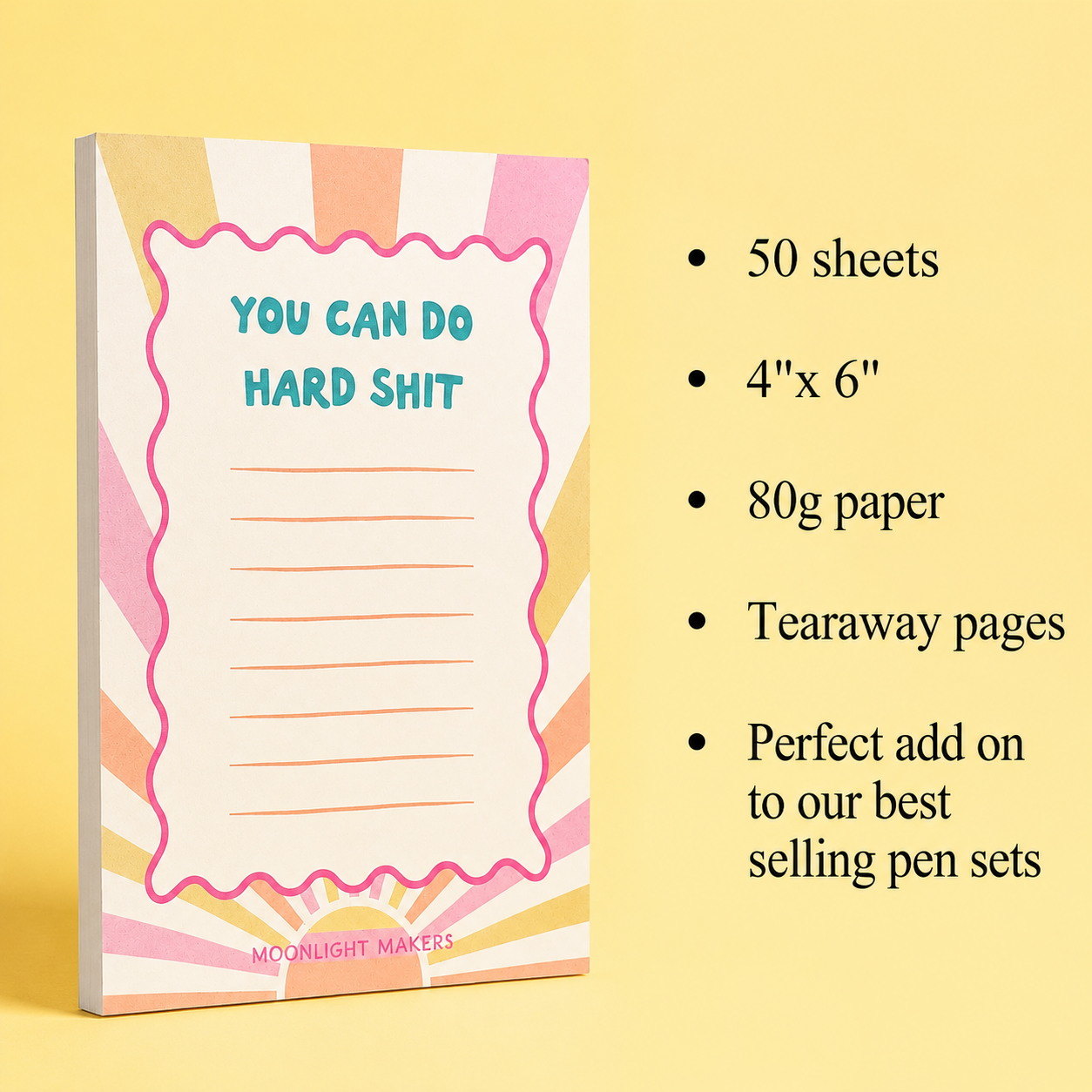 You Can Do Hard Sh*t Notepad