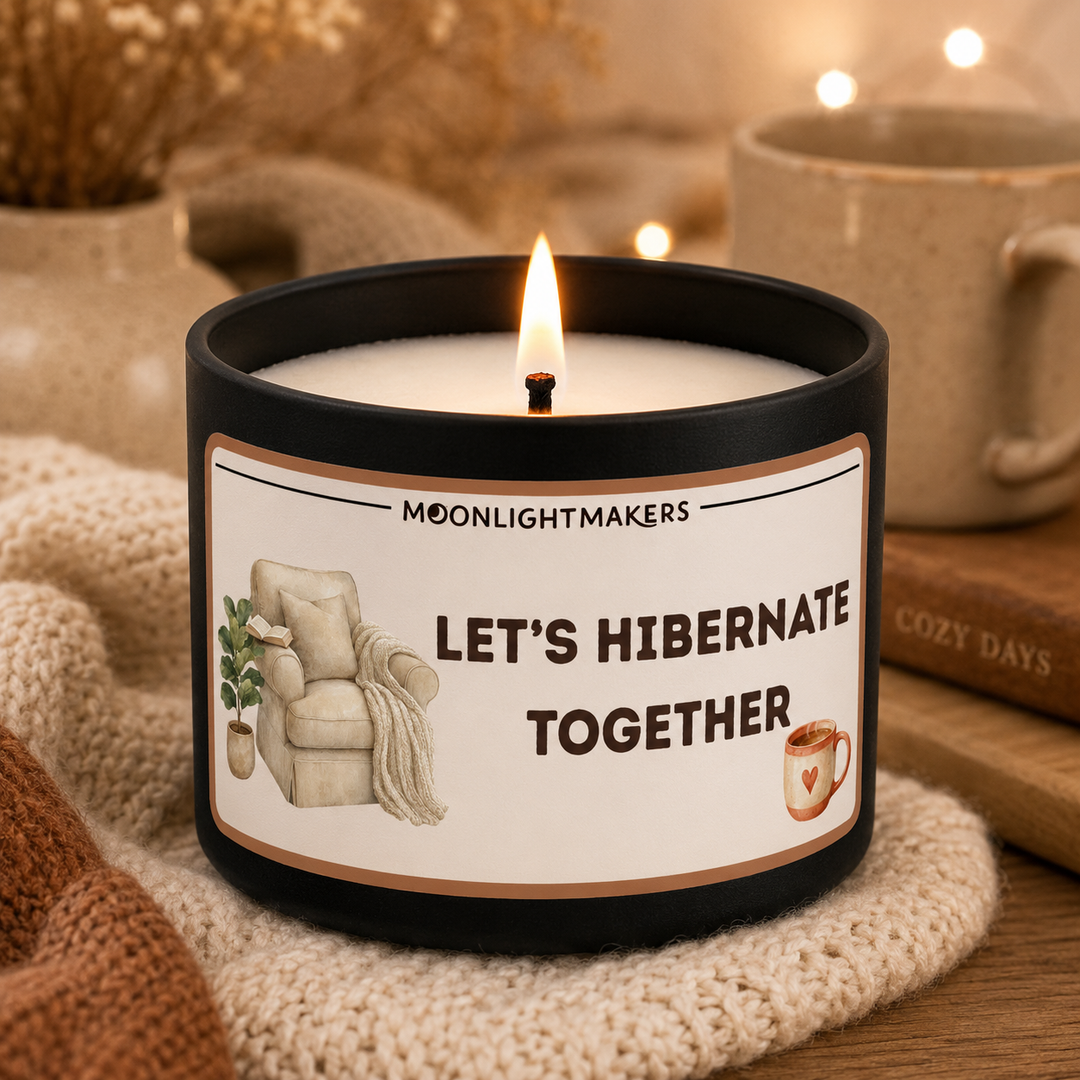 Let's Hibernate Together - 8oz 100% Natural Soy Wax Candle