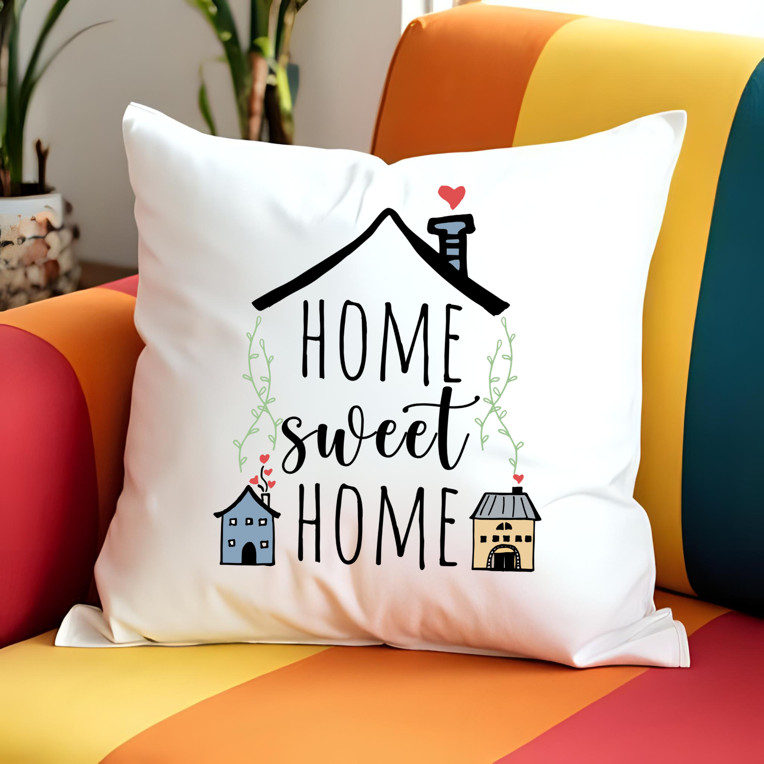 Home Sweet Home Throw Pillow