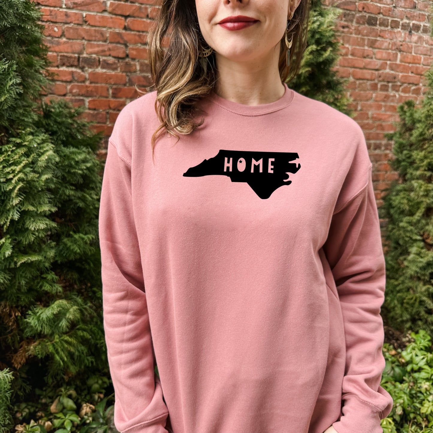 Home (North Carolina) - Unisex Sweatshirt - Heather Gray, Dusty Blue, Mauve, or Gold