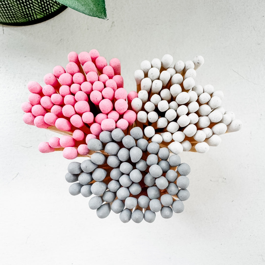 Refills For Match Holders - 3" Matches - White, Pink, Gray - MoonlightMakers
