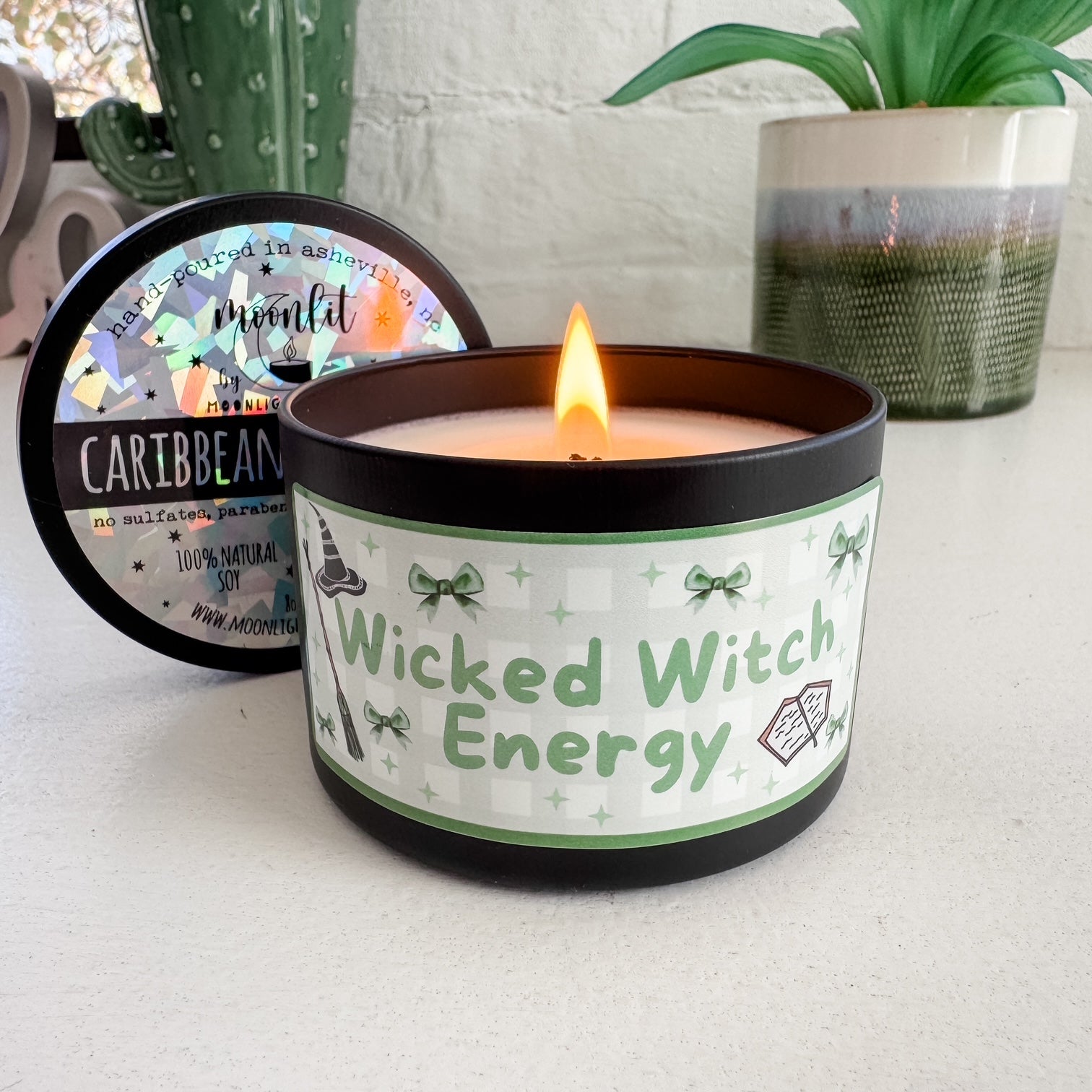 Wicked Witch Energy - 8oz Wicked Inspired Candle - 100% Natural Soy Wax