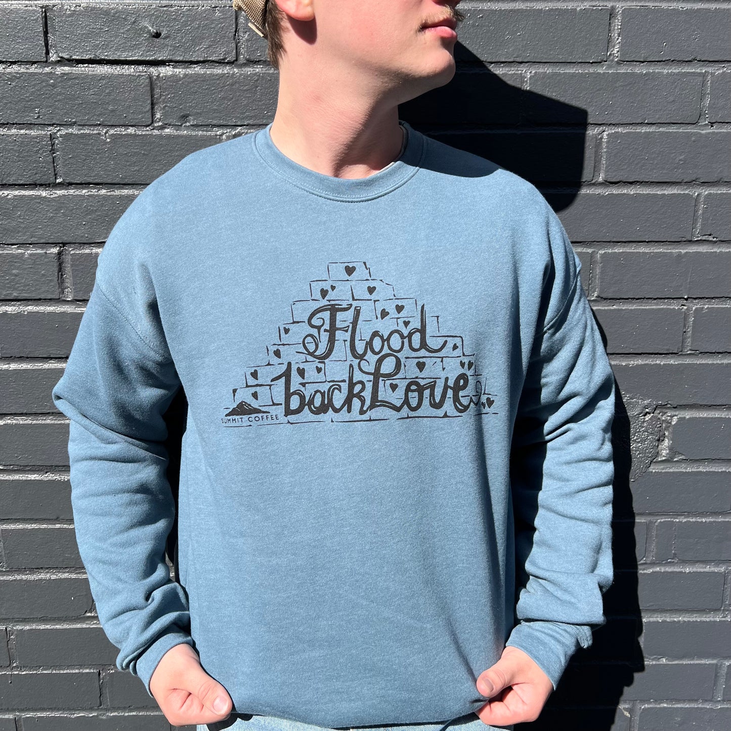 Summit Coffee Fundraiser - Unisex Sweatshirt - Heather Slate