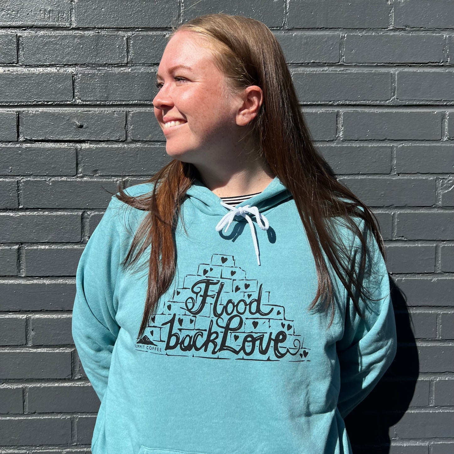 Summit Coffee Fundraiser - Unisex Hoodie - Heather Blue Lagoon