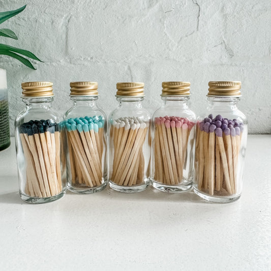 Safety Matches - Matches in Minimalist Glass Jar (MB50NL)