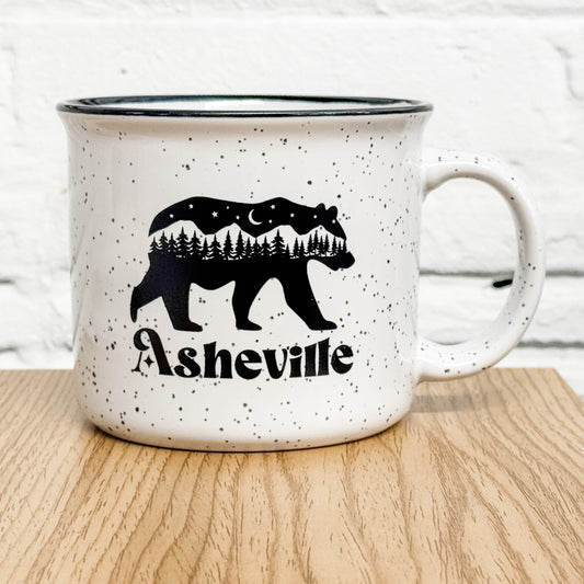 Asheville Bear - 15oz Ceramic Camping Mug - NEW