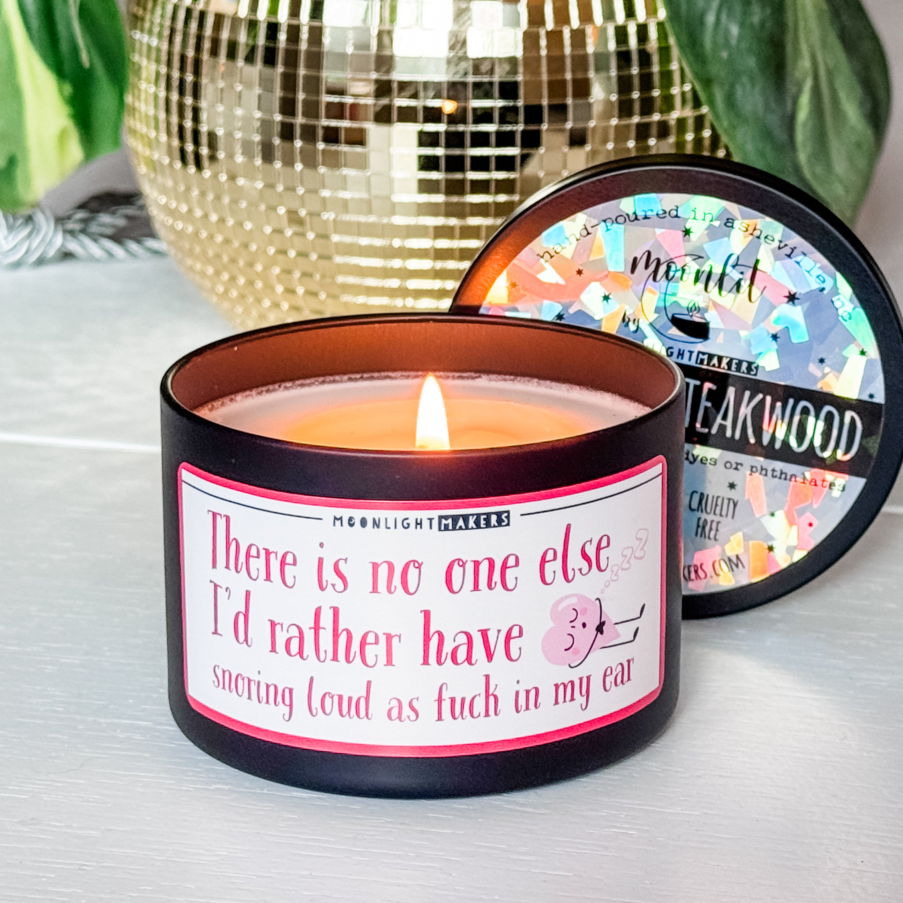 There's No One Else I'd Rather Have Snoring... - 8oz Candle - 100% Natural Soy Wax (Valentine's Day)