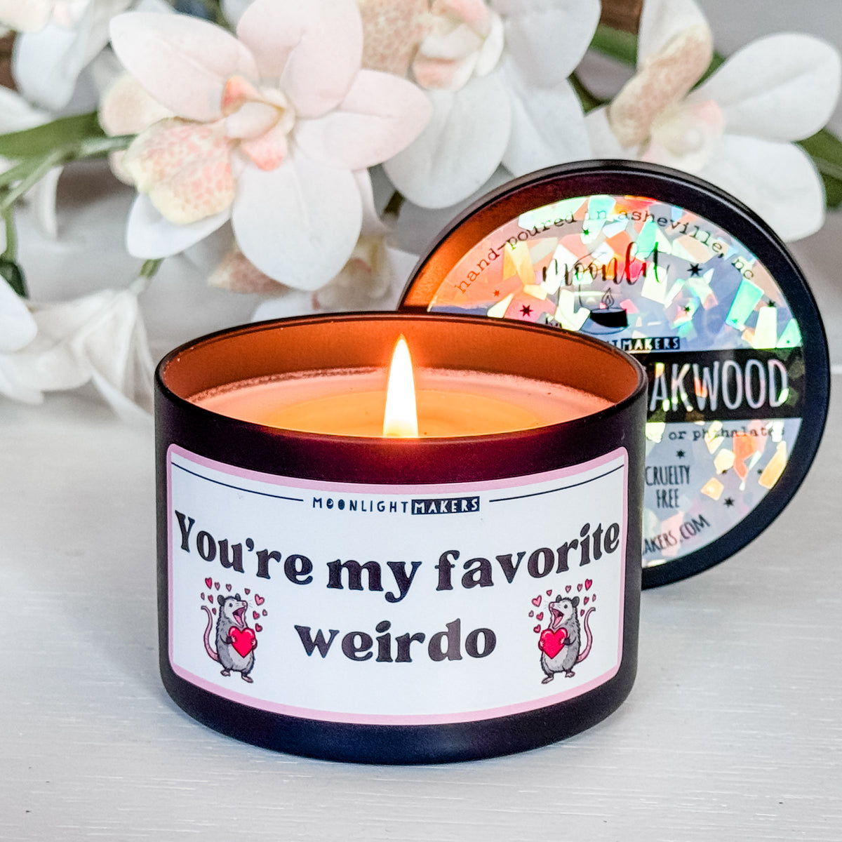 You're My Favorite Weirdo - 8oz 100% Natural Soy Wax Candle - MoonlightMakers