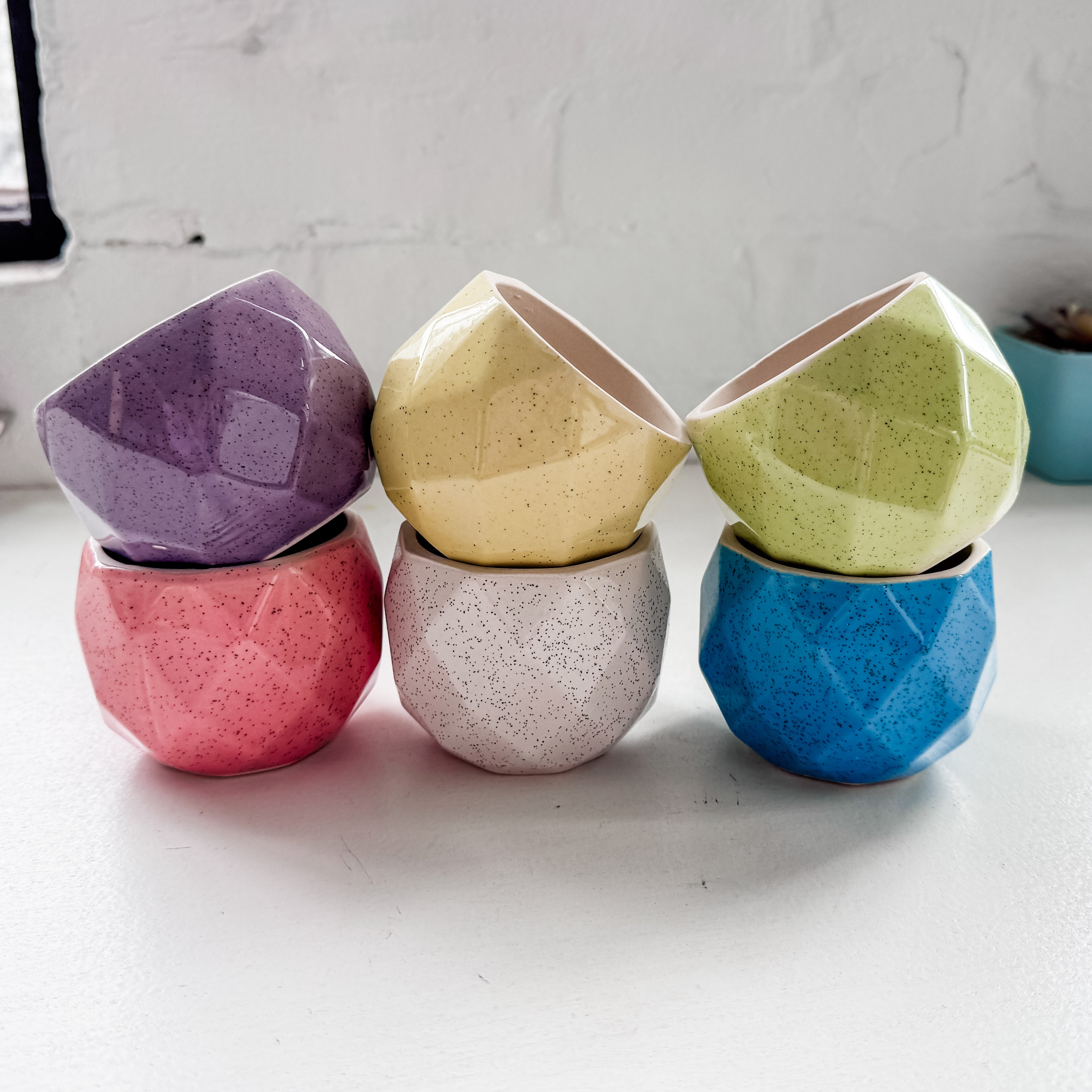 SALE Ceramic Plant & Flower Pots - 6 Colors - MoonlightMakers