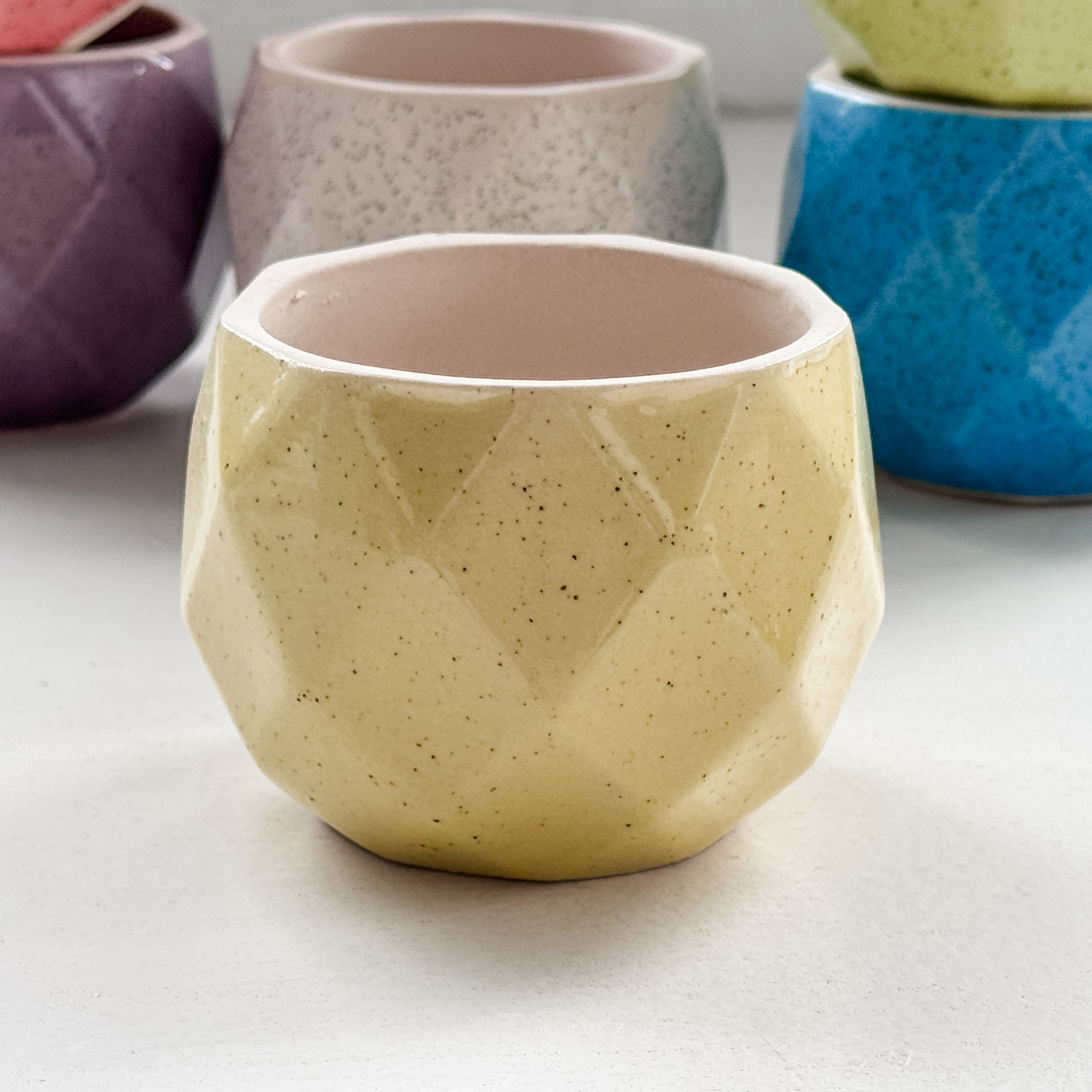 SALE Ceramic Plant & Flower Pots - 6 Colors - MoonlightMakers