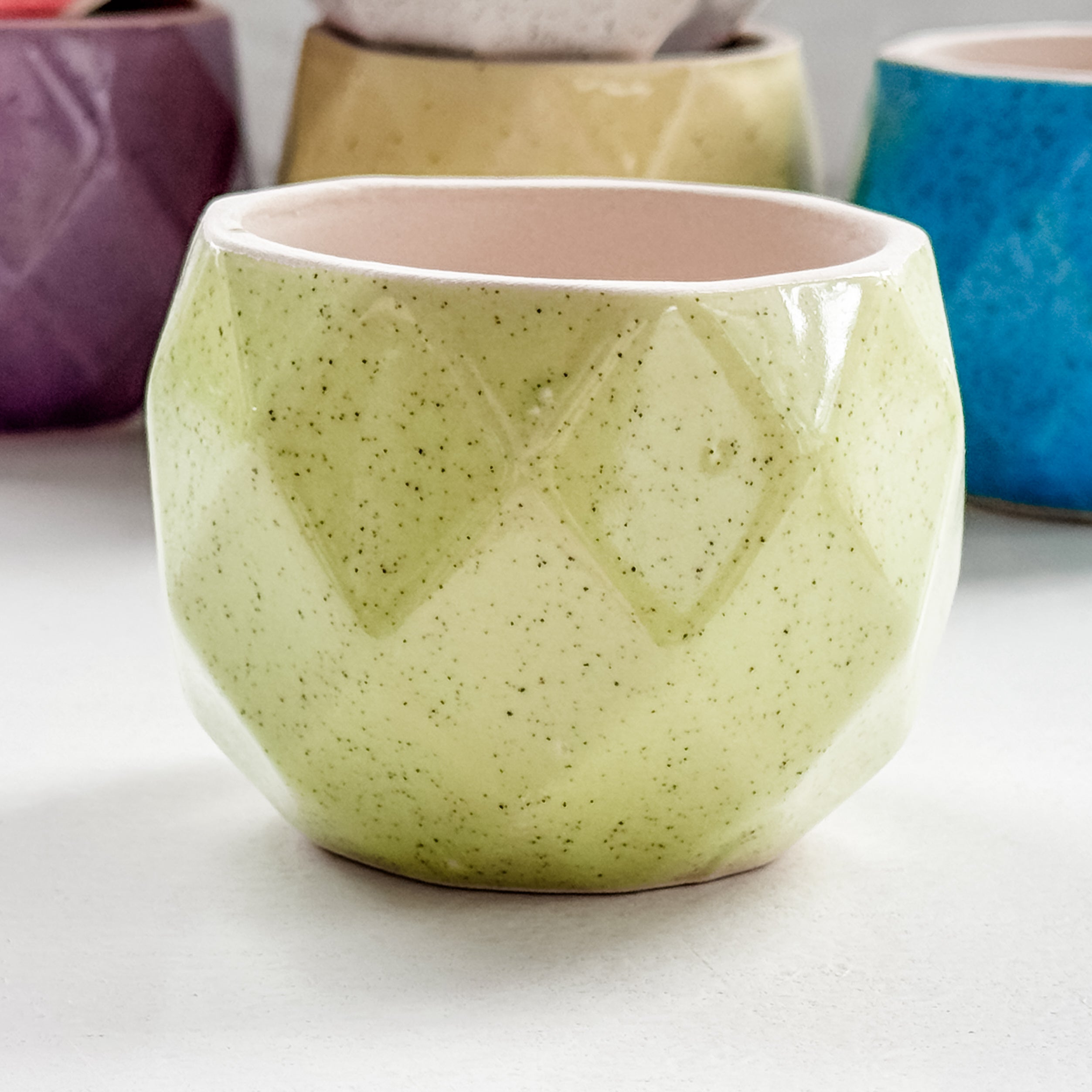 SALE Ceramic Plant & Flower Pots - 6 Colors - MoonlightMakers
