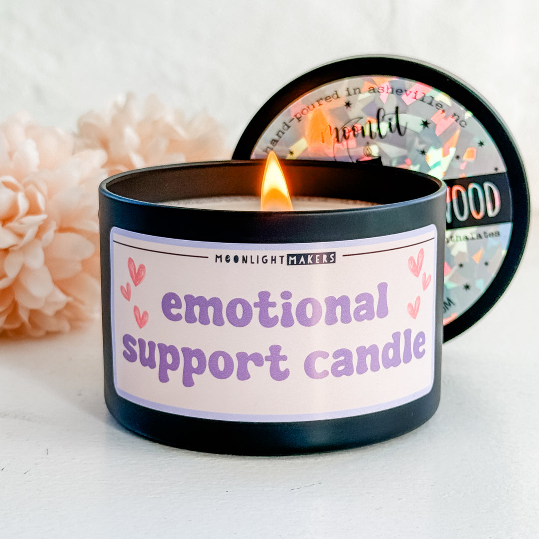 Emotional Support Candle - 8oz Candle - 100% Natural Soy Wax