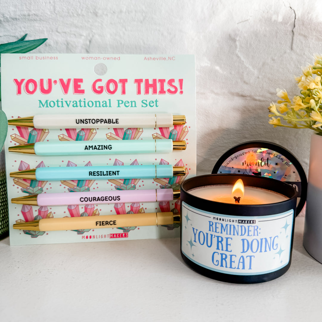 You've Got This Bundle - You've Got This Pen Set + You're Doing Great Candle