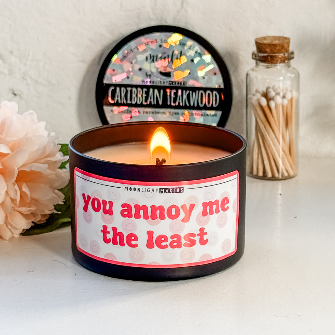 You Annoy Me The Least - 8oz Candle - 100% Natural Soy Wax