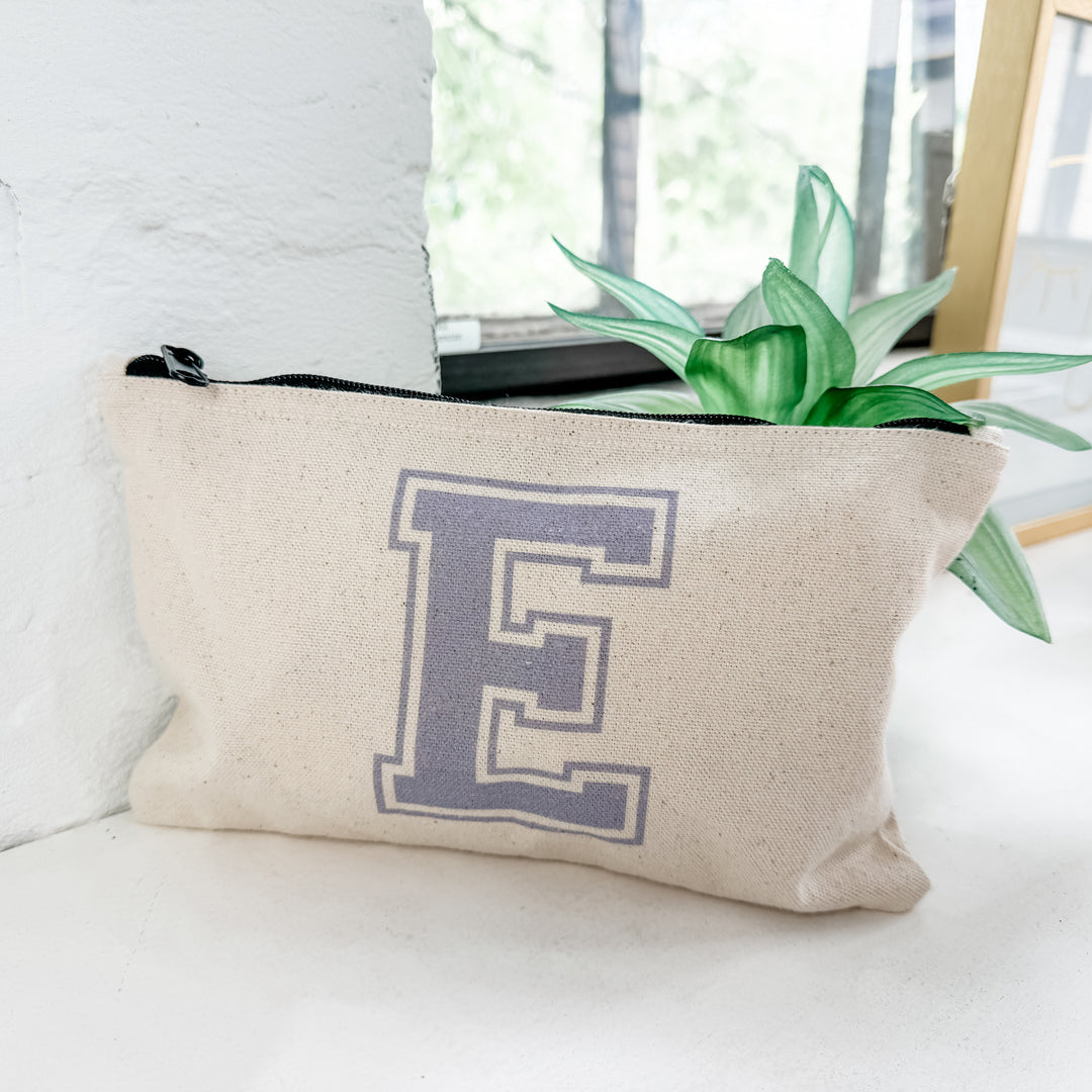 Custom Monogram - Zipper Pouch - MoonlightMakers