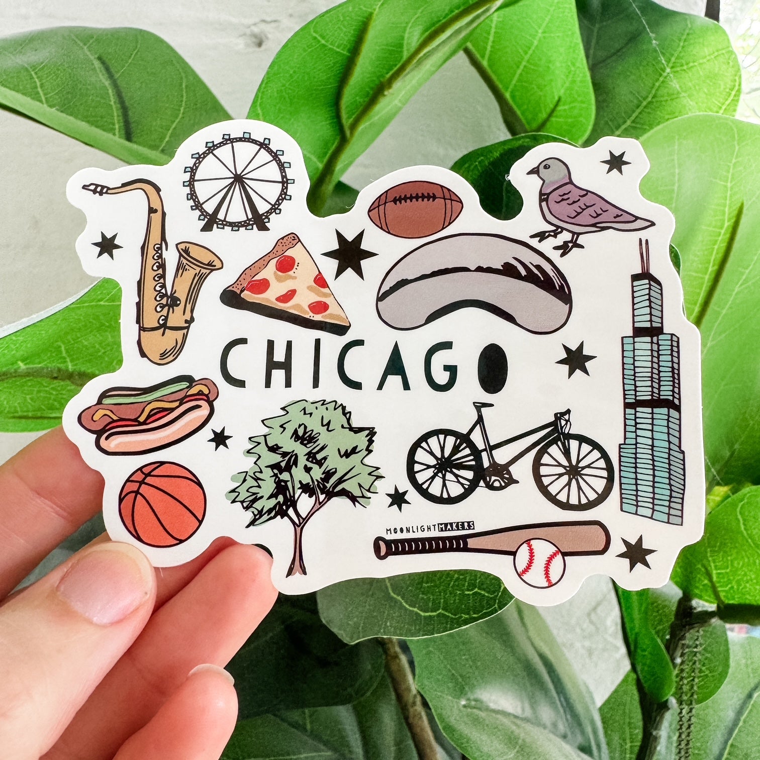 Chicago Collage - Die Cut Sticker