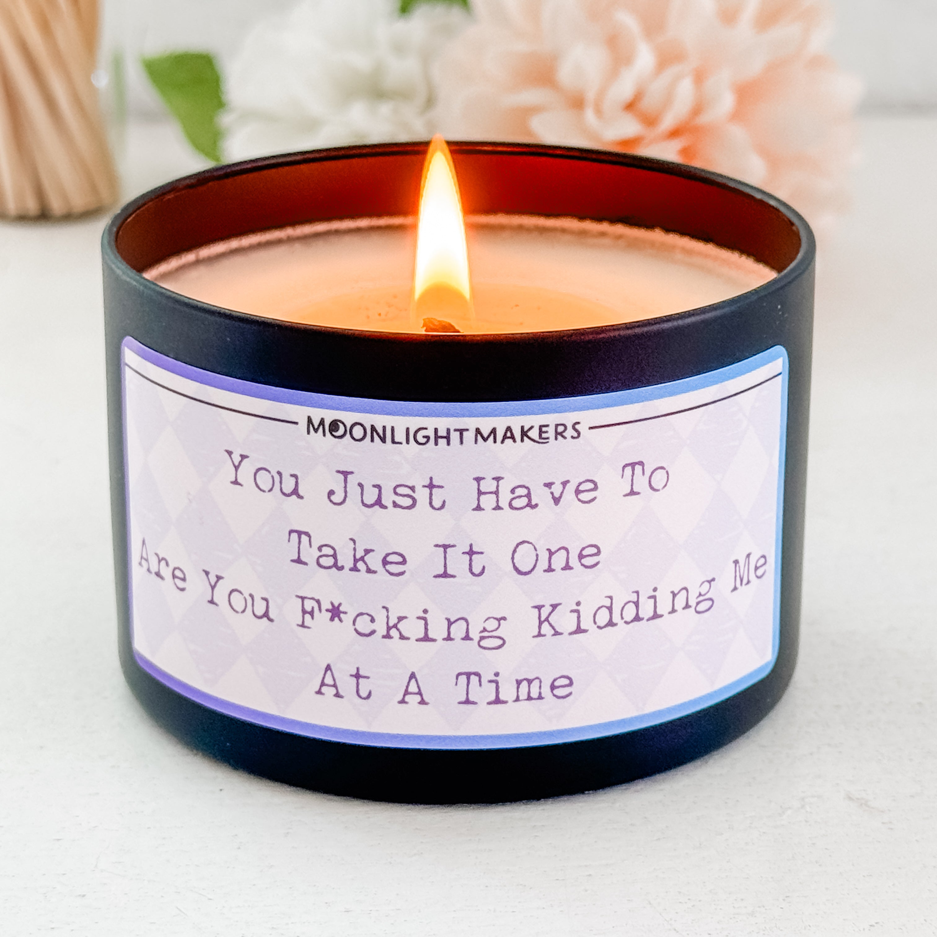 You Just Have To Take It One Are You F*cking Kidding Me At A Time - 8oz 100% Natural Soy Wax Candle