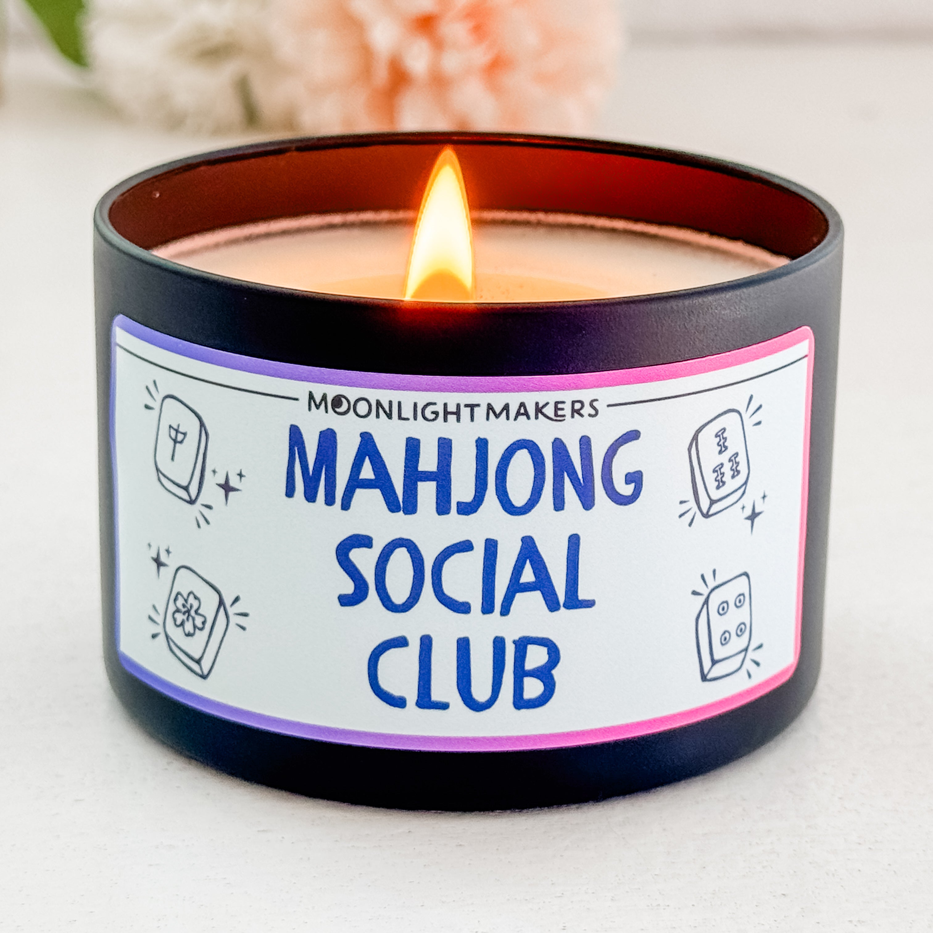Mahjong Social Club - 8oz 100% Natural Soy Wax Candle