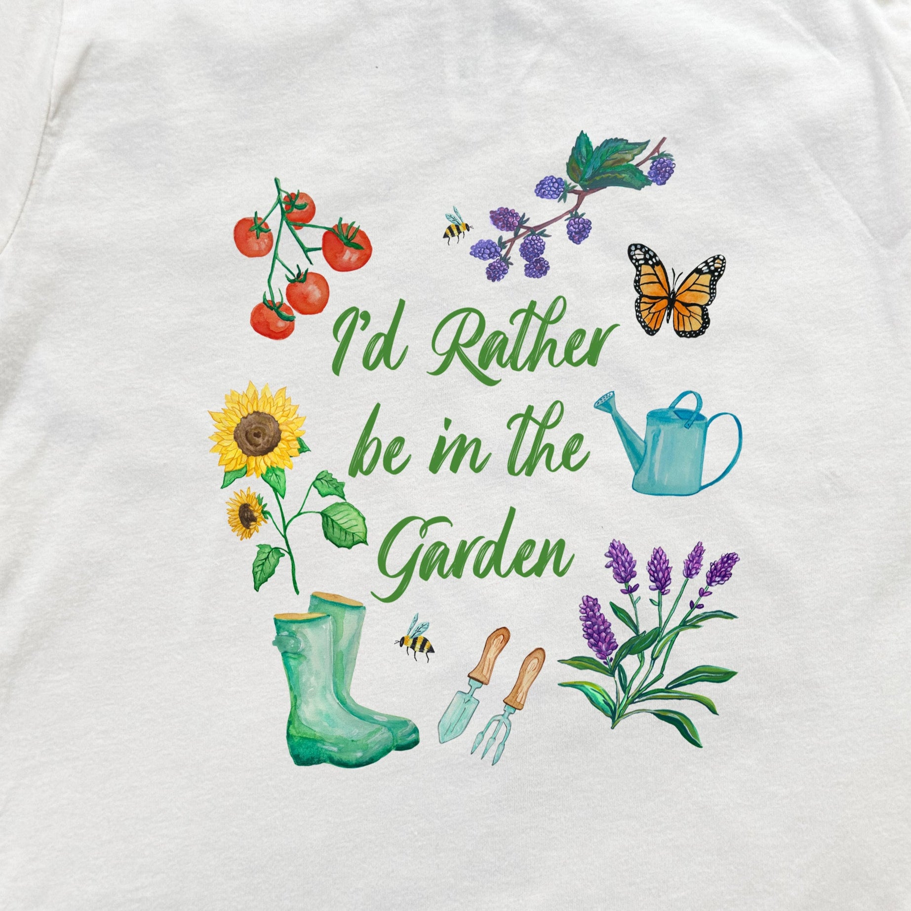 I'd Rather Be In The Garden - Kid's Sweatshirt - Oatmeal