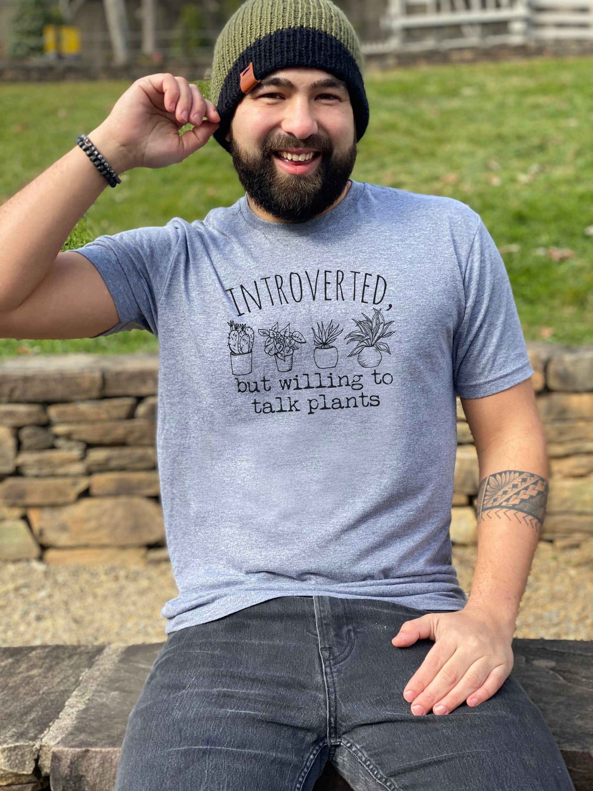 Introverted But Willing to Talk Plants - Men's / Unisex Tee
