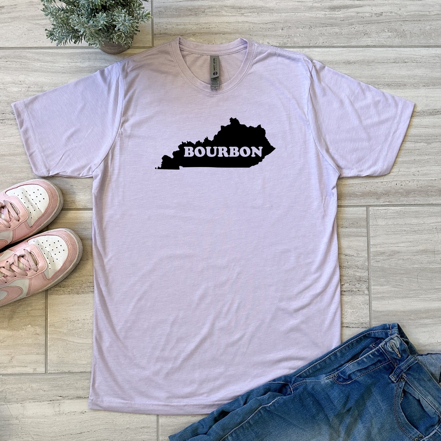 Kentucky Bourbon - Men's / Unisex Tee - Stonewash Blue, Sage, Lavender, or Heather Gray