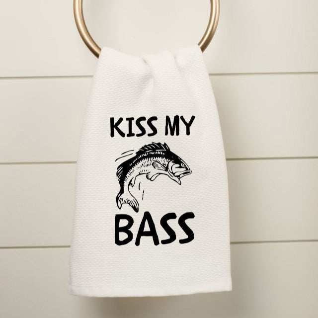 Kiss My Bass Kitchen Towel