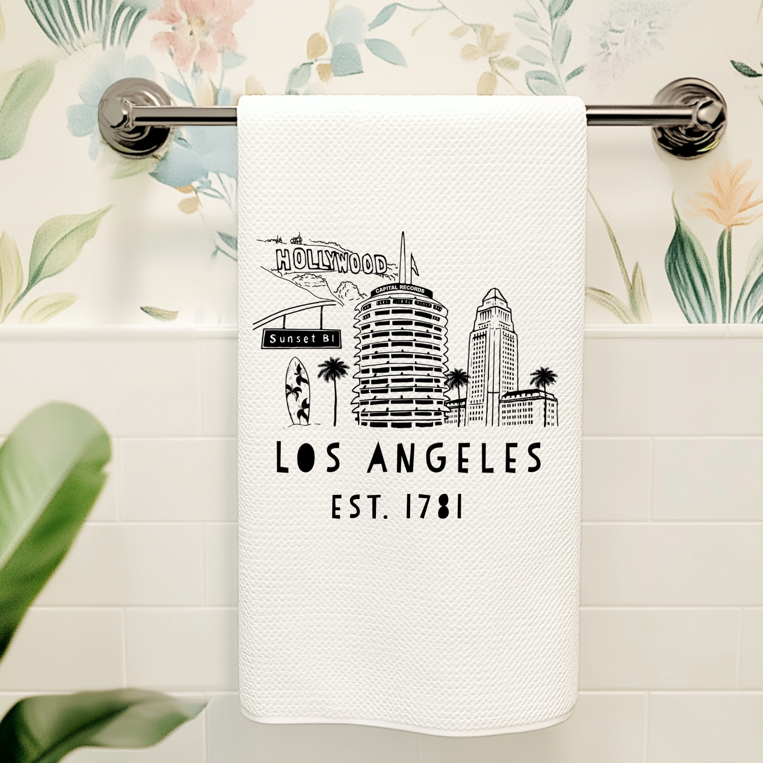 Los Angeles (LA) Skyline - Kitchen Towel