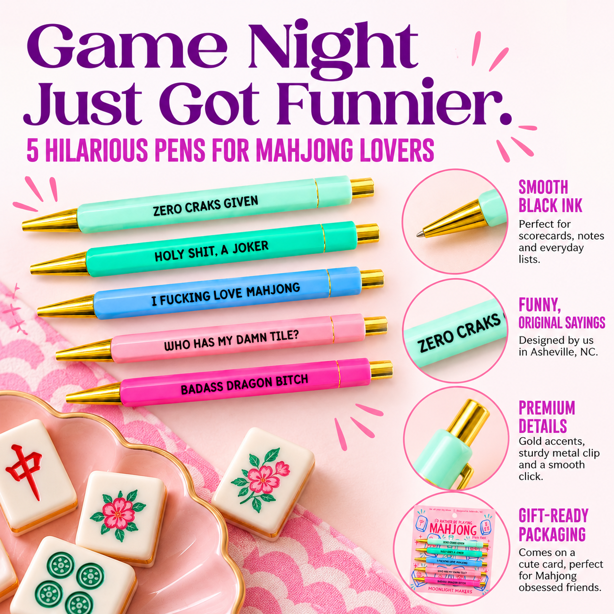 I'd Rather Be Playing Mahjong - Pen Set