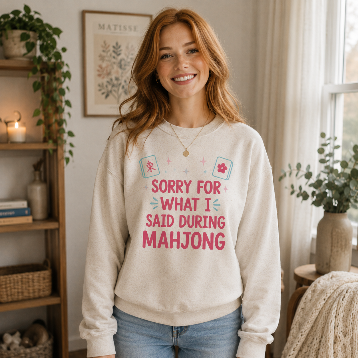 Mahjong Sweatshirt | Funny Mahjong Gift | Sorry For What I Said During Mahjong