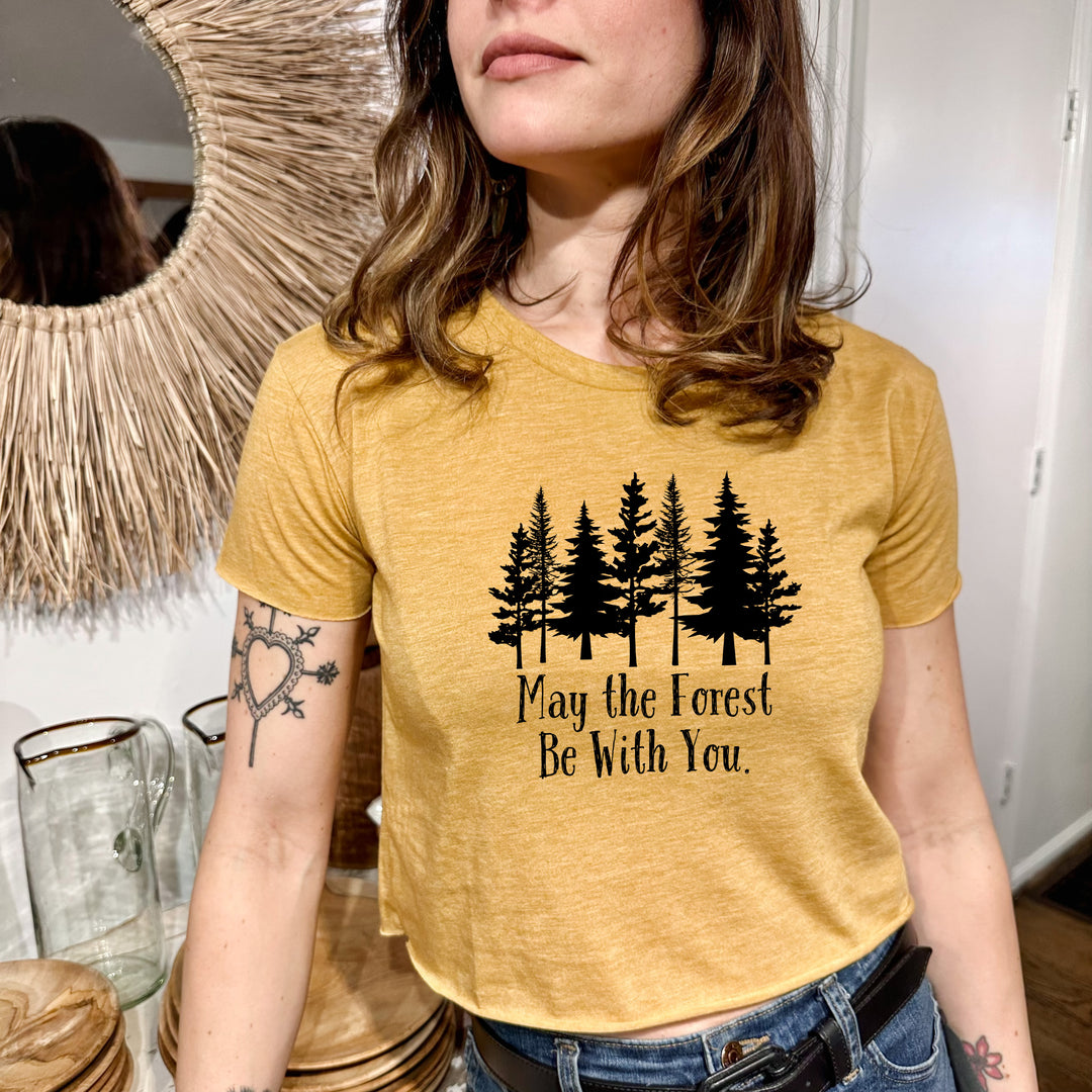 May The Forest Be With You - Women's Crop Tee