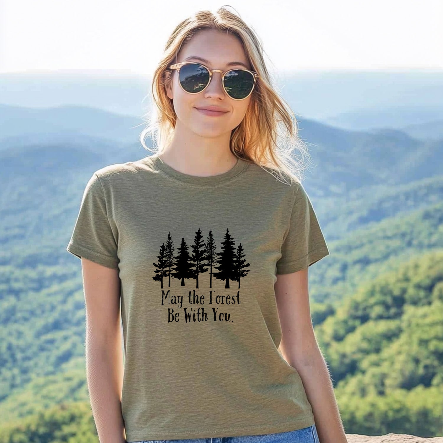 May The Forest Be With You - Women's Crew Tee