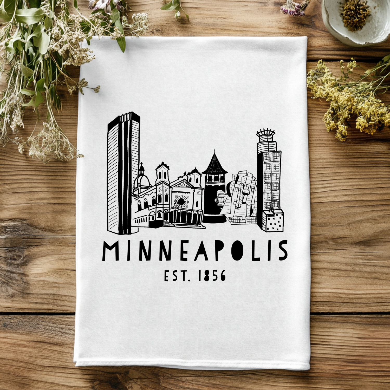 Minneapolis Skyline Kitchen Towel