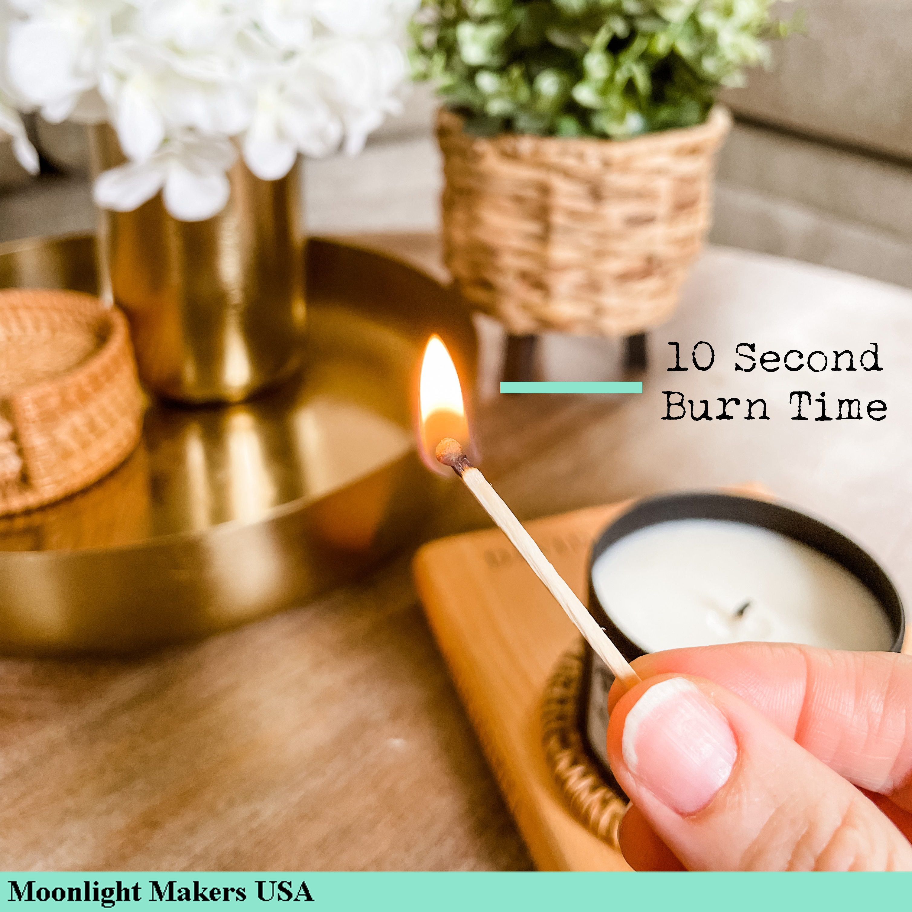 Fancy Safety Matches in Glass Vial - 8 COLORS - 20 Matches (MV20)