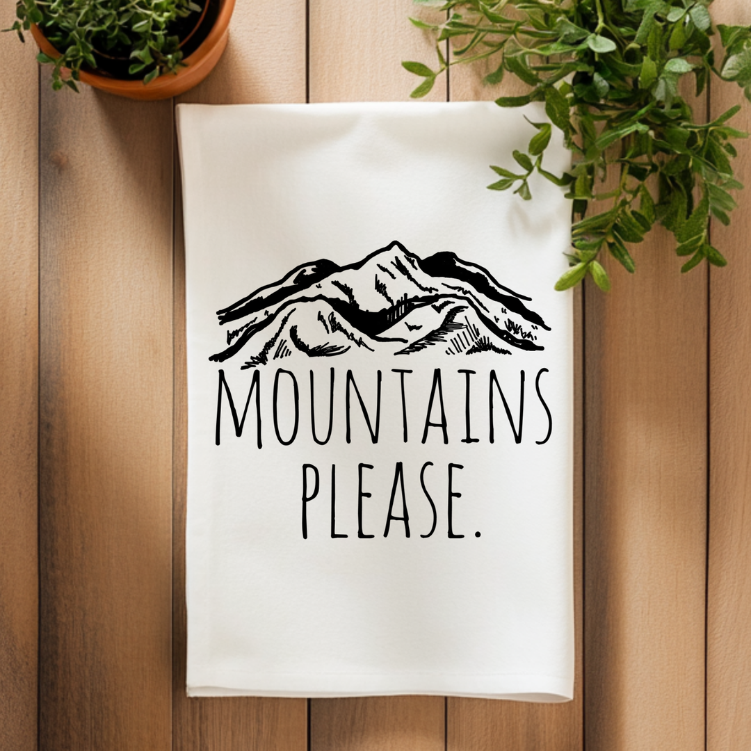 Mountains Please Kitchen Towel - MoonlightMakers