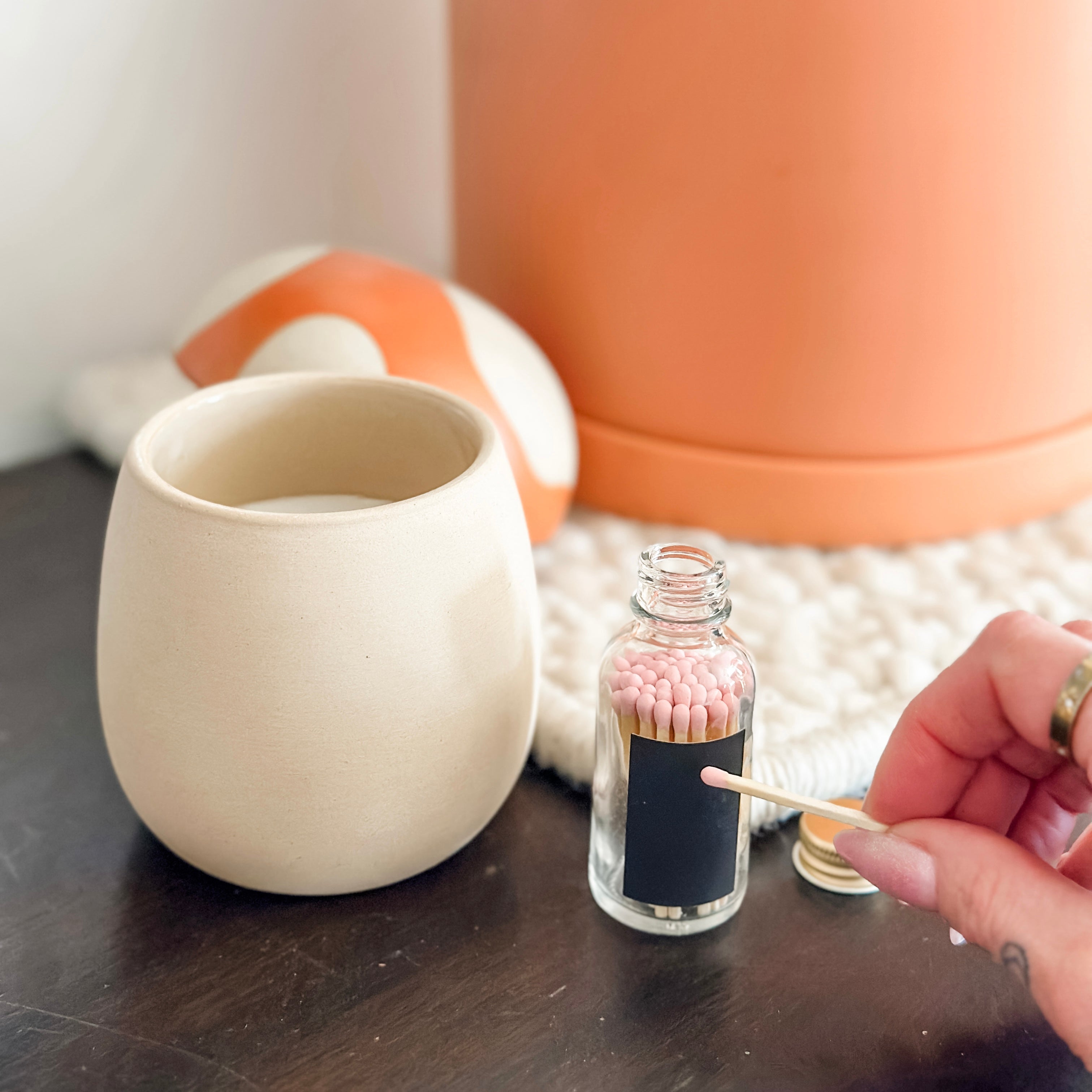 Safety Matches - Matches in Minimalist Glass Jar (MB50NL)
