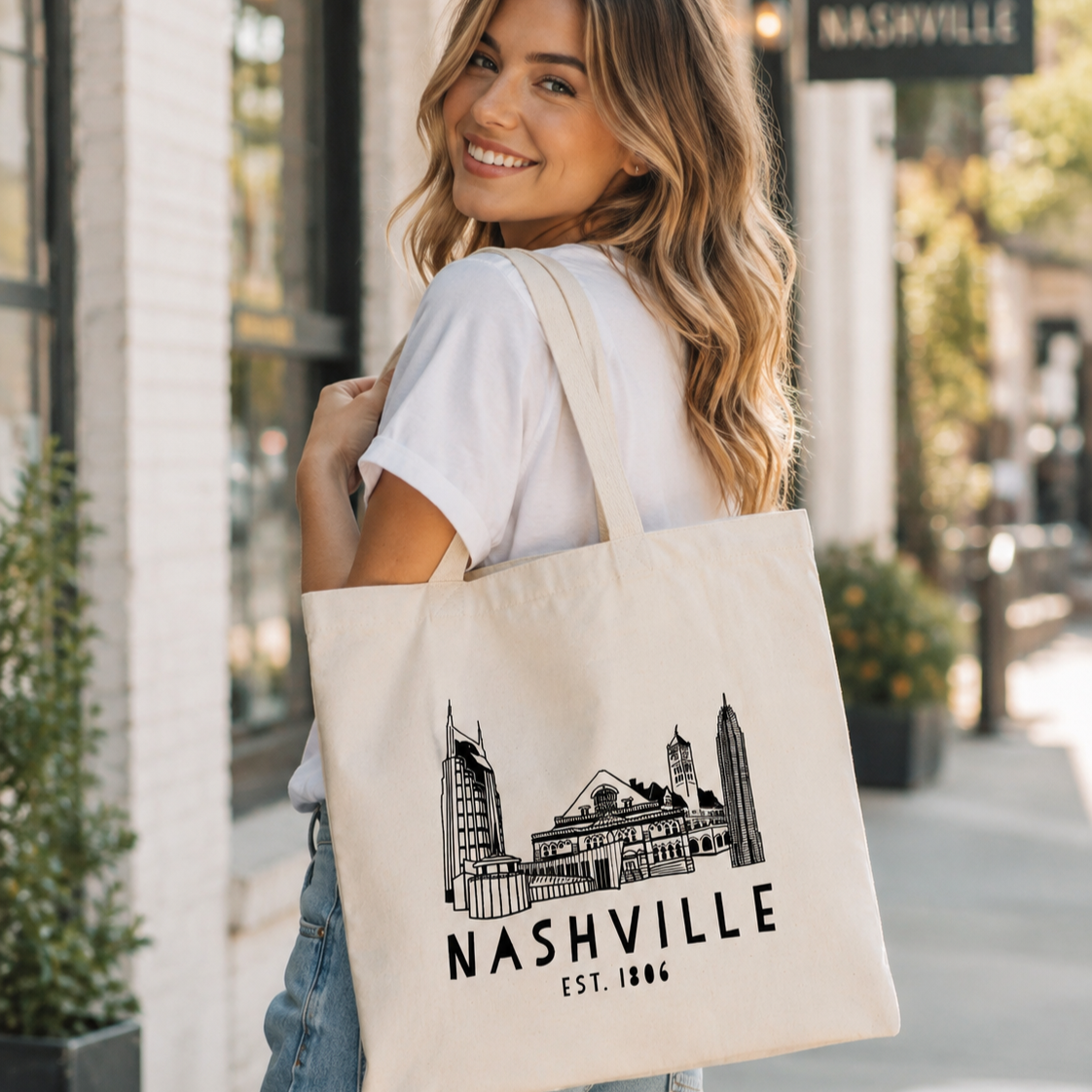 Nashville Skyline - Tote Bag
