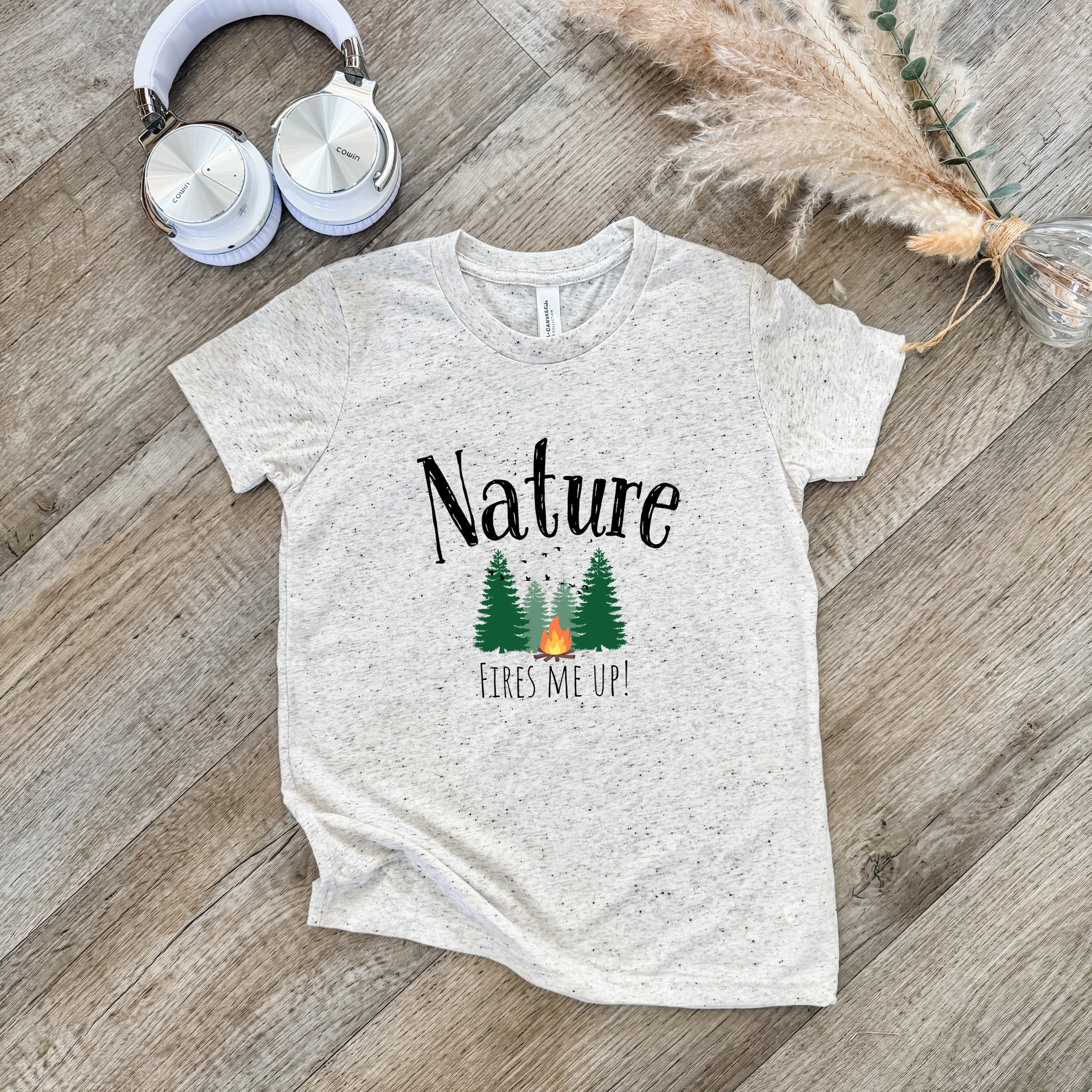 Nature Fires Me Up! - Kid's Tee - Oatmeal