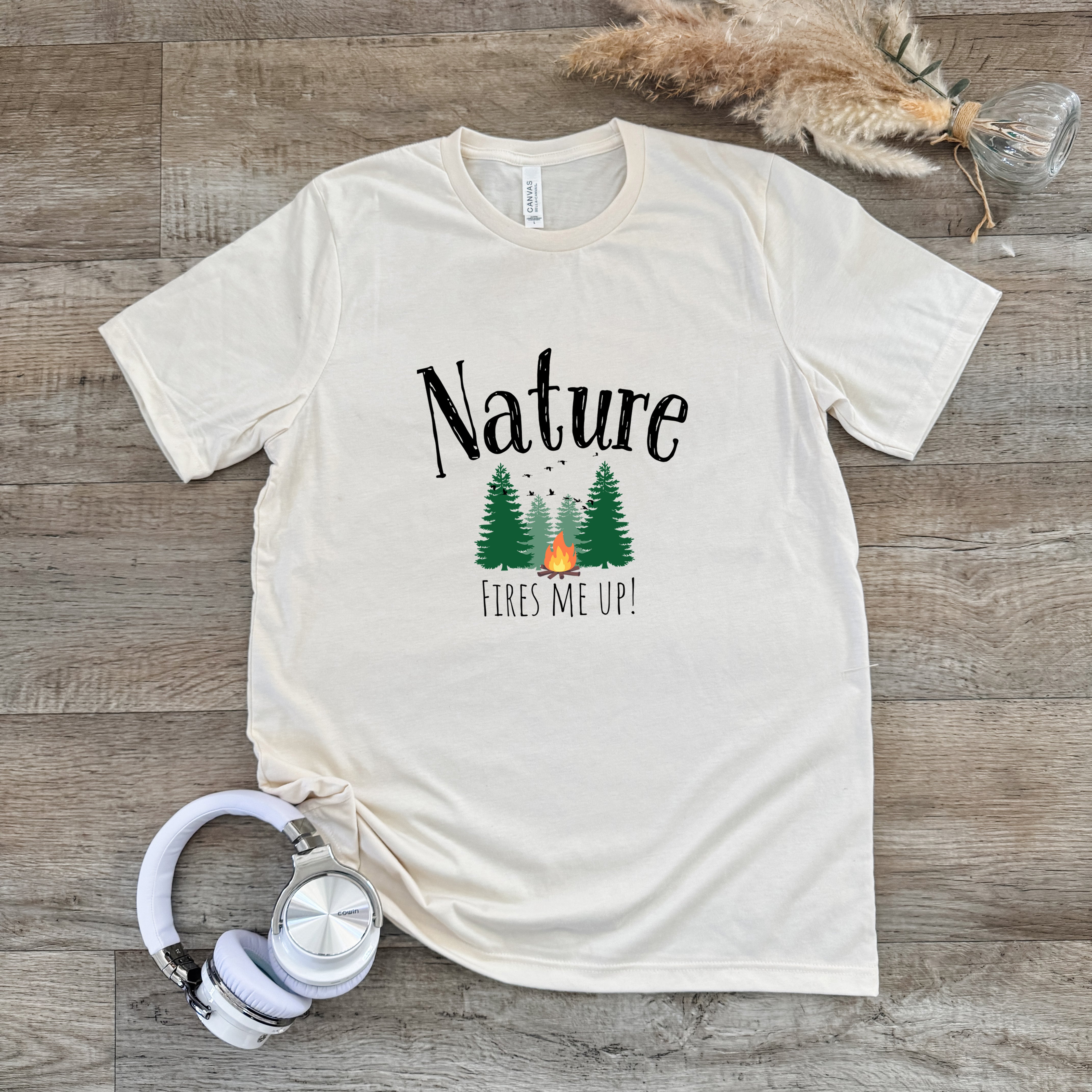 Nature Fires Me Up! - Men's / Unisex Tee - Oatmeal